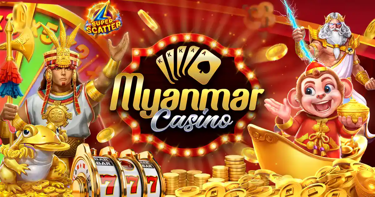 Vibrant Myan Casino game background
